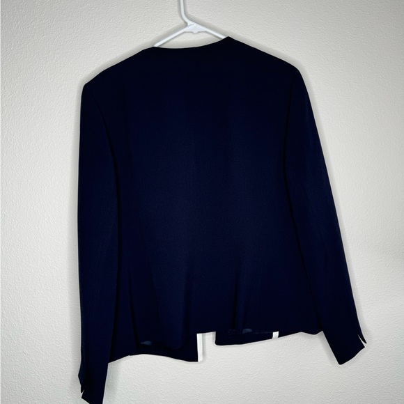 Black Label by Evan-Picone Navy Blue Jacket - Picture 4 of 4